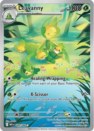 Leavanny 089/086 - Holofoil SV White Flare - Illustration Rare
