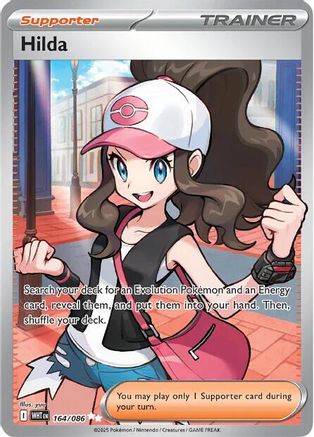 Hilda 164/086 - Holofoil SV White Flare - Ultra Rare