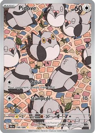 Pidove 148/086 - Holofoil SV Black Bolt - Illustration Rare