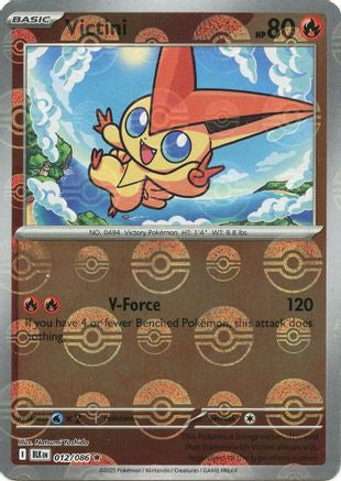 Victini (Poke Ball Pattern) 012/086 - Holofoil SV Black Bolt - Rare