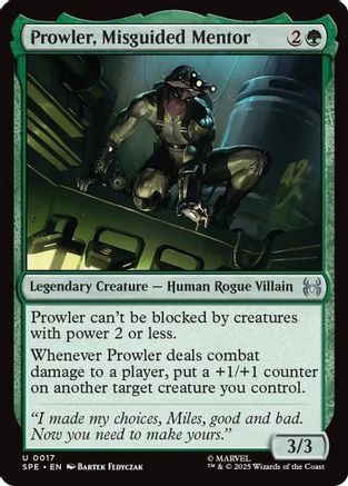 Prowler, Misguided Mentor (SPE-017) - Marvel's Spider-Man: Eternal-Legal