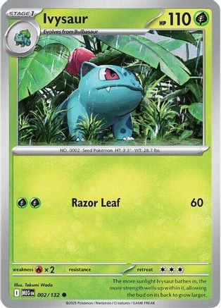 Ivysaur 002/132 ME01 Mega Evolution - Common