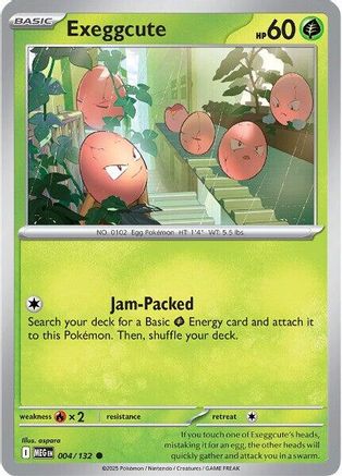 Exeggcute 004/132 - Reverse Holofoil ME01 Mega Evolution - Common