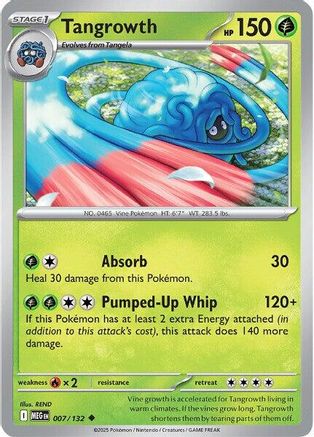Tangrowth 007/132 - Reverse Holofoil ME01 Mega Evolution - Uncommon