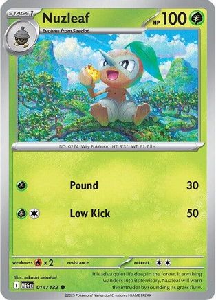 Nuzleaf 014/132 ME01 Mega Evolution - Common