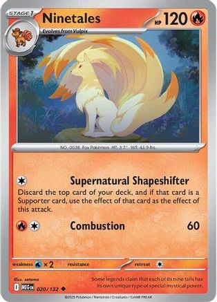 Ninetales 020/132 ME01 Mega Evolution - Uncommon