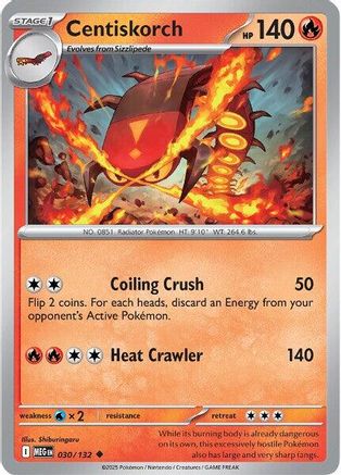 Centiskorch 030/132 ME01 Mega Evolution - Uncommon