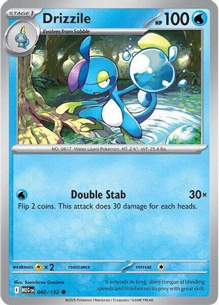 Drizzile 040/132 - Reverse Holofoil ME01 Mega Evolution - Common