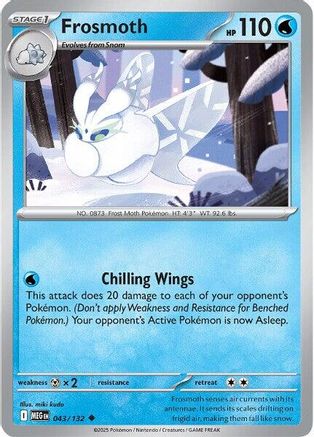 Frosmoth 043/132 ME01 Mega Evolution - Uncommon