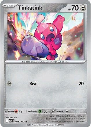 Tinkatink 096/132 - Reverse Holofoil ME01 Mega Evolution - Common