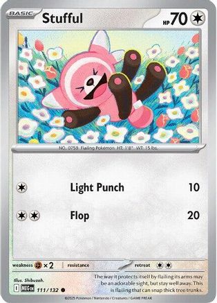 Stufful 111/132 - Reverse Holofoil ME01 Mega Evolution - Common