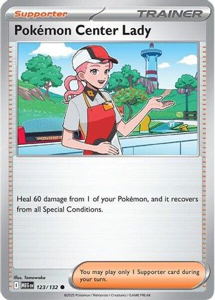 Pokemon Center Lady 123/132 ME01 Mega Evolution - Common