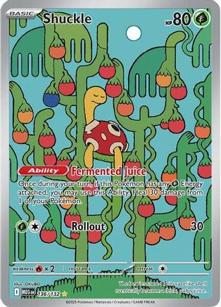 Shuckle 136/132 - Holofoil ME01 Mega Evolution - Illustration Rare