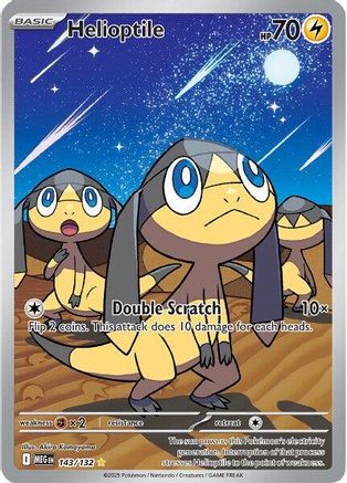 Helioptile 143/132 - Holofoil ME01 Mega Evolution - Illustration Rare