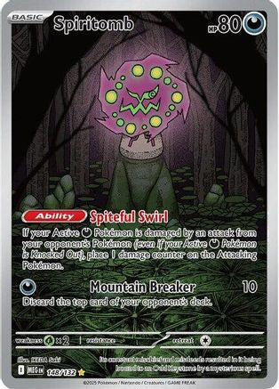 Spiritomb 148/132 - Holofoil ME01 Mega Evolution - Illustration Rare
