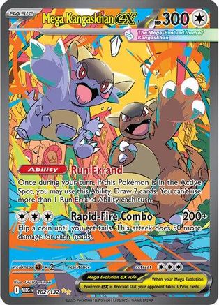 Mega Kangaskhan ex 182/132 - Holofoil ME01 Mega Evolution - Special Illustration Rare