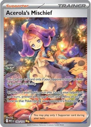Acerola's Mischief 183/132 - Holofoil ME01 Mega Evolution - Special Illustration Rare