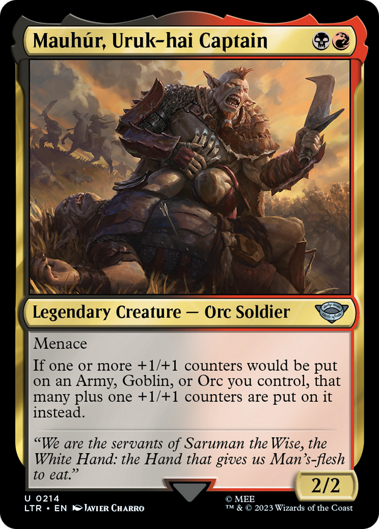 Mauhur, Uruk-hai Captain (LTR-214) - The Lord of the Rings: Tales of Middle-earth