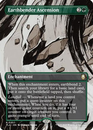 Earthbender Ascension (Borderless) (TLA-307) - Avatar: The Last Airbender Foil