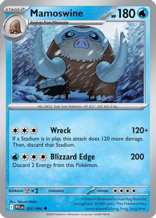 Mamoswine 025/094 ME02 Phantasmal Flames - Uncommon
