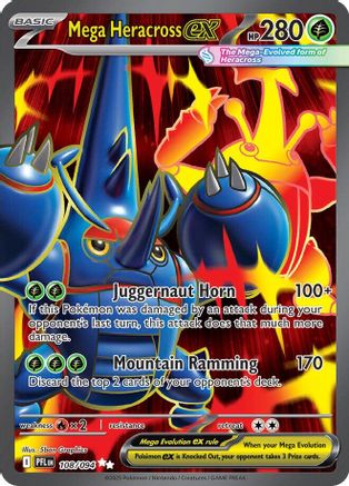 Mega Heracross ex 108/094 - Holofoil ME02 Phantasmal Flames - Ultra Rare