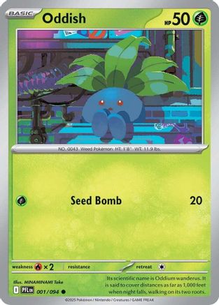 Oddish 001/094 ME02 Phantasmal Flames - Common