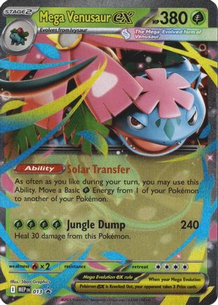 Mega Venusaur ex 013 - Holofoil ME Mega Evolution Promo - Promo