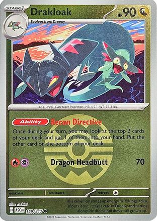 Drakloak 159/217 - Reverse Holofoil ME Ascended Heroes - Common