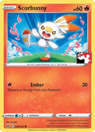 Scorbunny (Library Exclusive) 031 - Reverse Holofoil Miscellaneous Cards & Products - Common