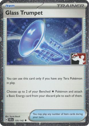 Glass Trumpet 135/142 - Holofoil Prize Pack Series Cards - Uncommon