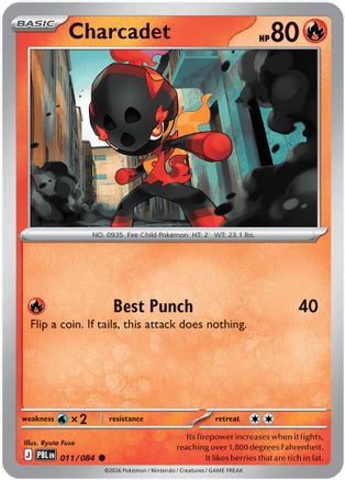 Charcadet 011 - Reverse Holofoil ME05 Pitch Black - Common