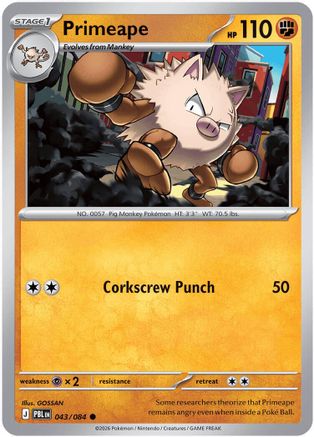 Primeape 043 ME05 Pitch Black - Common