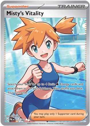 Misty's Vitality 111/084 - Holofoil ME05 Pitch Black - Ultra Rare