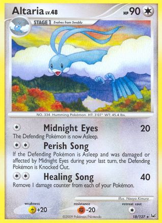 Altaria 018 Platinum - Rare