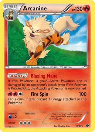 Arcanine (12) 012/99 Next Destinies - Rare