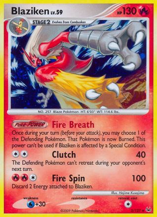 Blaziken 003 - Holofoil Platinum - Holo Rare