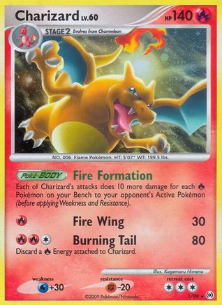 Charizard 001/99 - Holofoil Arceus - Holo Rare
