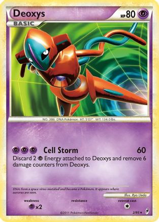 Deoxys 002 - Reverse Holofoil Call of Legends - Holo Rare