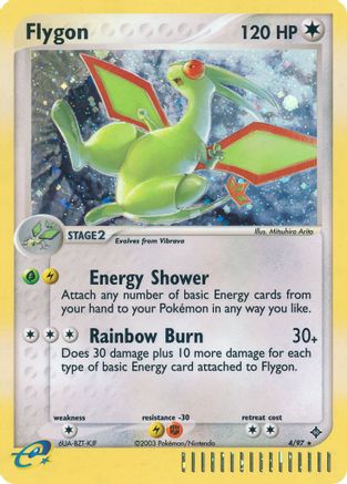 Flygon 004/097 - Holofoil Dragon - Holo Rare