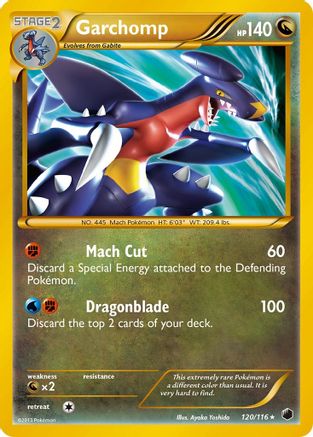 Garchomp (120 Secret Rare) 120 - Holofoil Plasma Freeze - Secret Rare