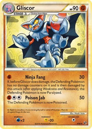 Gliscor 004 - Reverse Holofoil Undaunted - Holo Rare