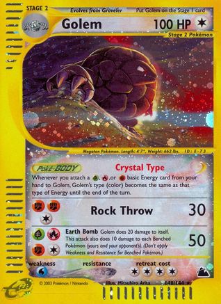 Golem 148 - Reverse Holofoil Skyridge - Secret Rare
