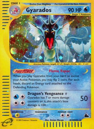 Gyarados (H10) H10 - Holofoil Skyridge - Holo Rare