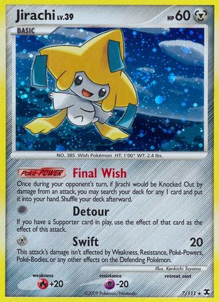 Jirachi 007 - Holofoil Rising Rivals - Holo Rare