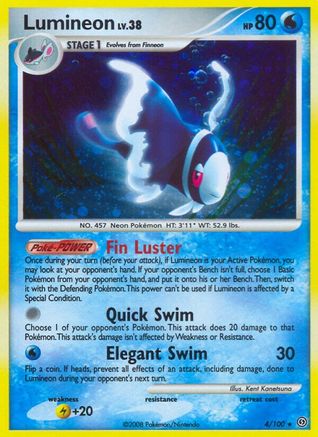 Lumineon 004 - Holofoil Stormfront - Holo Rare