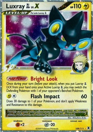 Luxray GL Lv.X 109 - Holofoil Rising Rivals - Ultra Rare