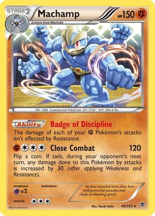 Machamp (49) 049/101 - Reverse Holofoil Plasma Blast - Holo Rare