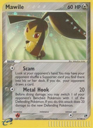 Mawile 009/100 - Reverse Holofoil Sandstorm - Holo Rare