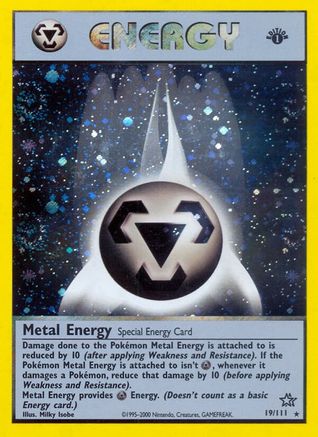 Metal Energy 019/111 - 1st Edition Holofoil Neo Genesis - Holo Rare
