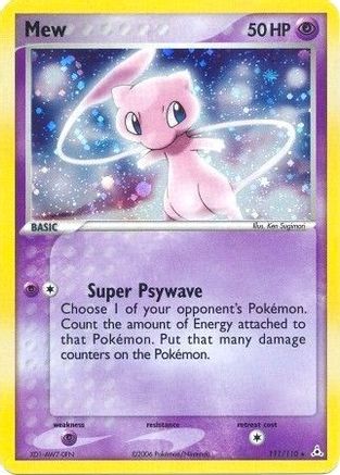 Mew 111 - Holofoil Holon Phantoms - Holo Rare